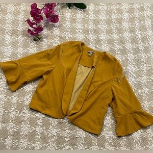 Maya Brooke Modern  Blazer Mustard Plus Size 18W Bla